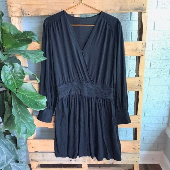 New Joie Corelle Black Long Sleeve Dress - Picture 3 of 9